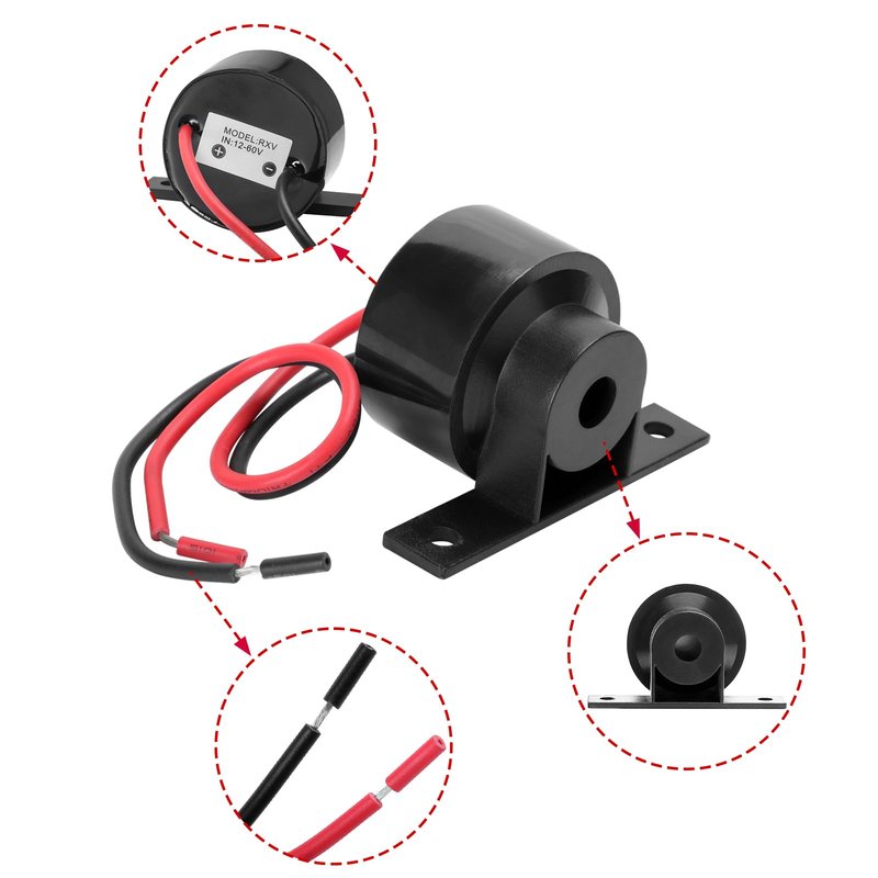 Roykaw Golf Cart Reverse Buzzer, Buzzer Alarm for EZGO RXV 2008-Up G&E & 2010-Up 2 Five Models, Continuous Sounder Electronic Reverse Buzzer,OEM# 608899 607912