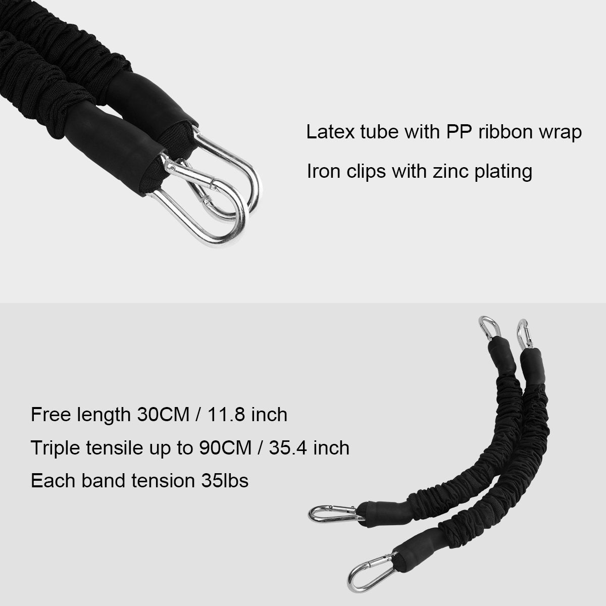 HYVAWO Strength Legs Resistance Bands with Ankle Straps Speed Agility Training for Running Taekwondo Skating Fitness Exercise