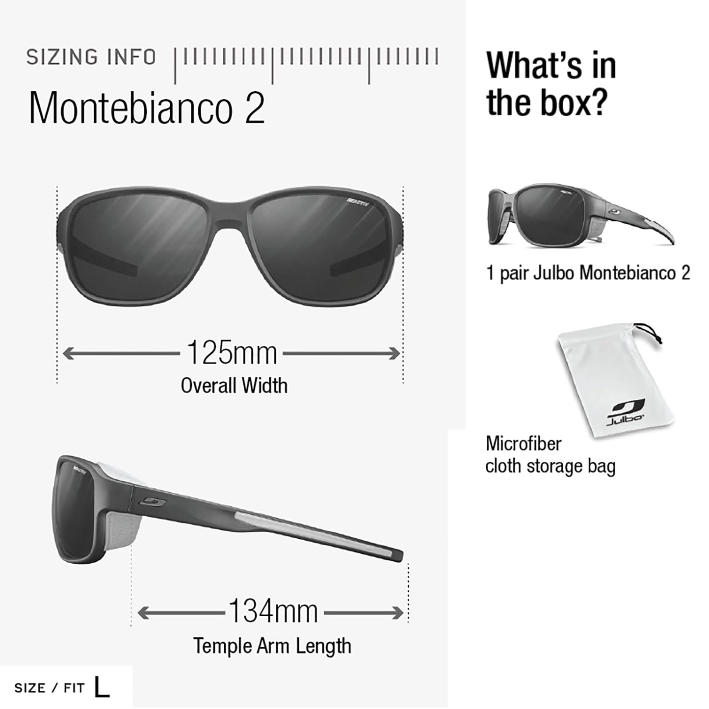 Julbo Montebianco 2 Mountain Sunglasses - Dark Blue Frame - Brown w/Silver Mirror Lens (Spectron 4)