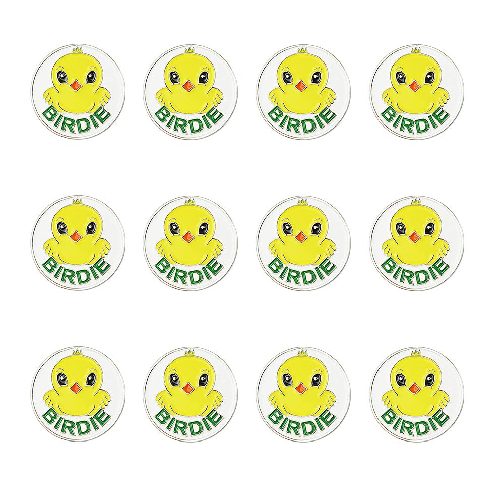 GOLTERS Golf Ball Markers Assorted Patterns Value Pack of 12 Golf Gifts, Golf Cap Clips and Divot Repair Tools Partner Accessories Sets for Men Women Golfer