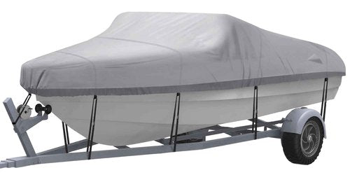 NEXCOVER Trailerable Boat Cover, Length: 14’-16’ Beam Width: up to 90”, Waterproof Heavy Duty Cover, Fits V-Hull, TRI-Hull, Runabout, Pro-Style, Bass Boat, Storage Bag & Tightening Straps Included.