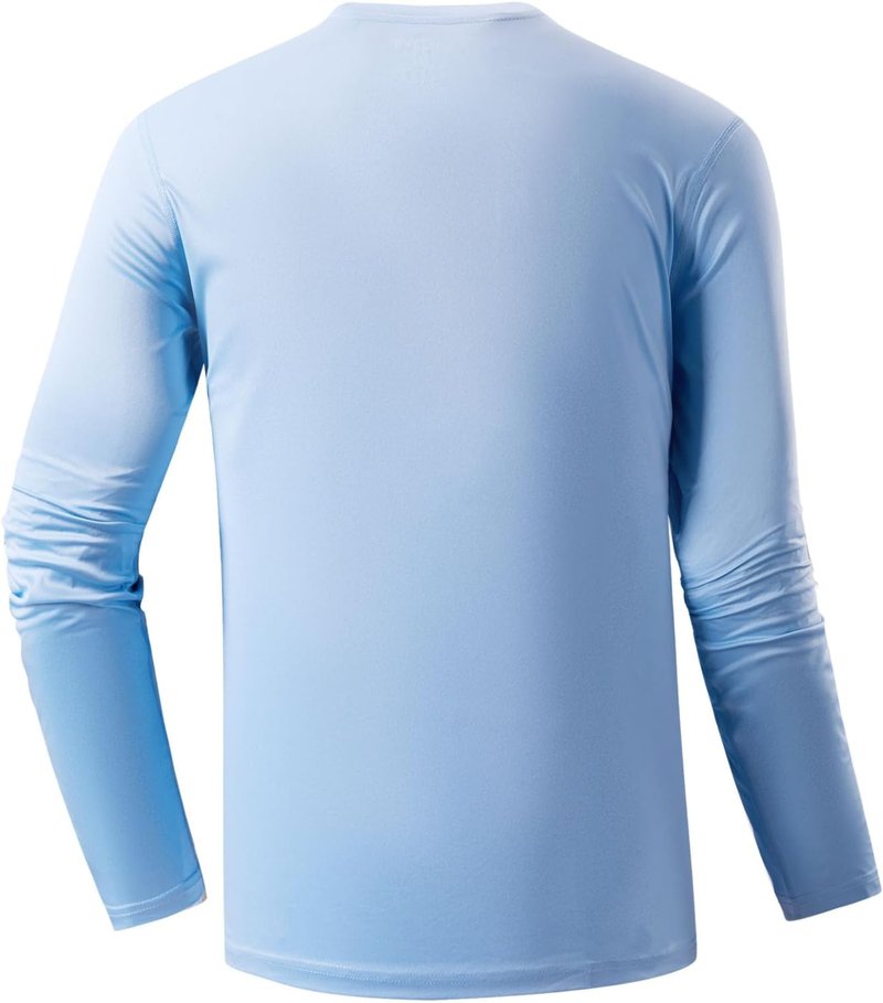 Men’s Long Sleeve T-Shirts - UPF 50+ Sun Protection, Quick-Dry Workout | 1 Pack/6 Pack Options