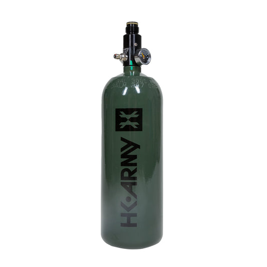 HK Army Aluminum Compressed Air HPA Paintball Tank Air Systems - Standard Regulator (Olive, 62ci/3000psi)