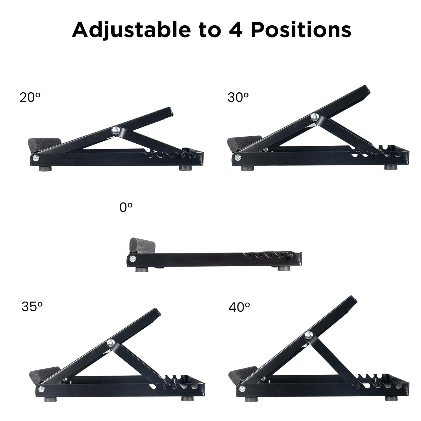 HoEase Steel Slant Board for Calf Stretching, Achilles Heel Stretcher Slant Board for Squats, Adjustable Ankle Stretcher, Incline Board for Calf Ankle and Foot Stretching, Calf Muscle Stretch Wedge.