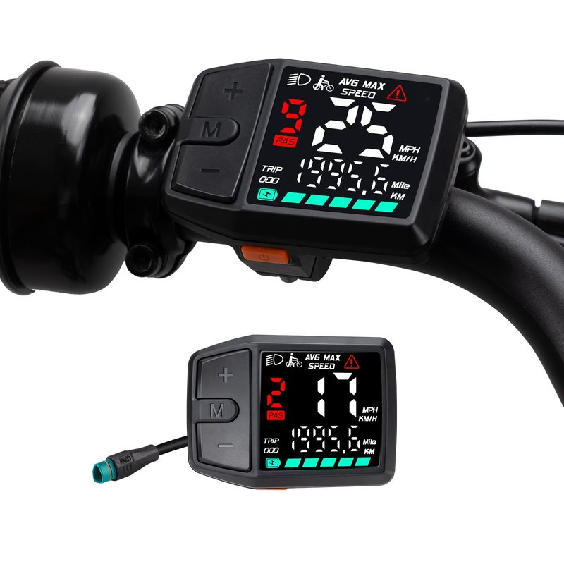 BAFANG 5 Pin Male Ebike Display for Bafang CAN Protocol Motors, Ebike Speedometer Bike Computer with 0-9 PAS, DZ41 (M620, M600, M560, M510, M420 mid Drive Motors), DC 24V-48V