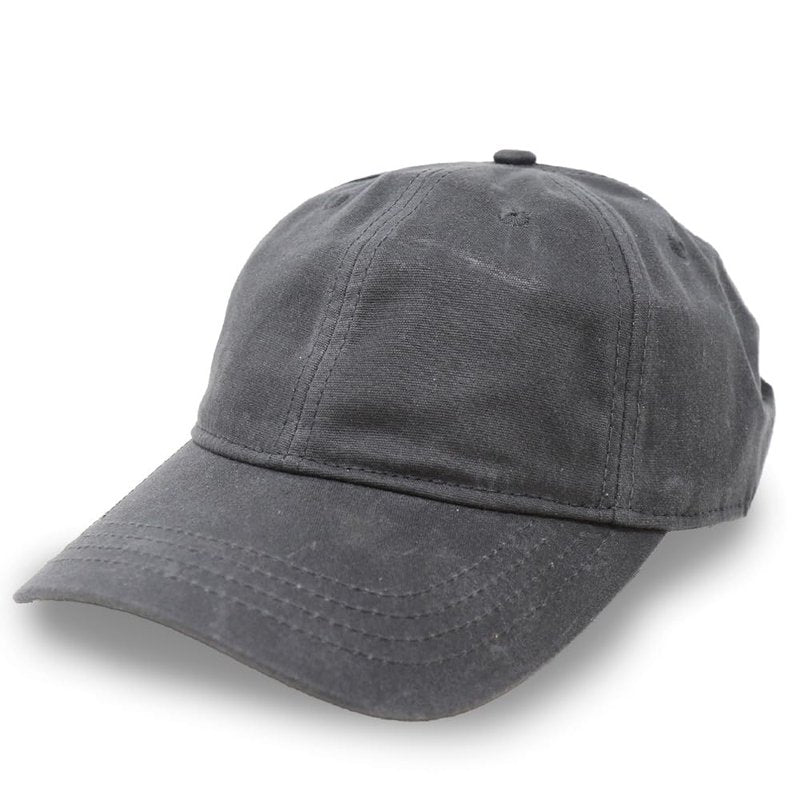 Waxed Canvas Hat – Adjustable Unstructured Cap for Men & Women, Durable, Weather-Resistant, Timeless Style (US, Alpha, One Size, Charcoal)