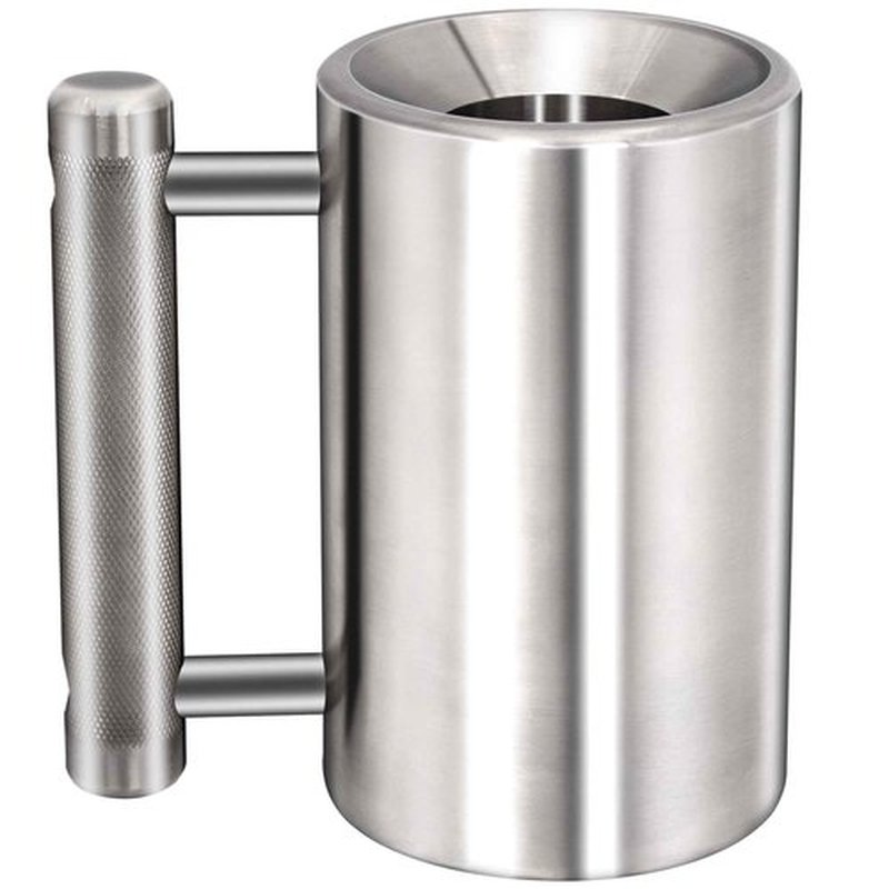 DITOSH 6kg 13.2lb Heavy Coffee Mug Challenge 304 Stainless Steel Dumbbell Cups Silver Overweight Sports Water Cup for Fitness Training Arm Strength Prank Gift Home Gym Workout Equipment 100ml 3.4oz