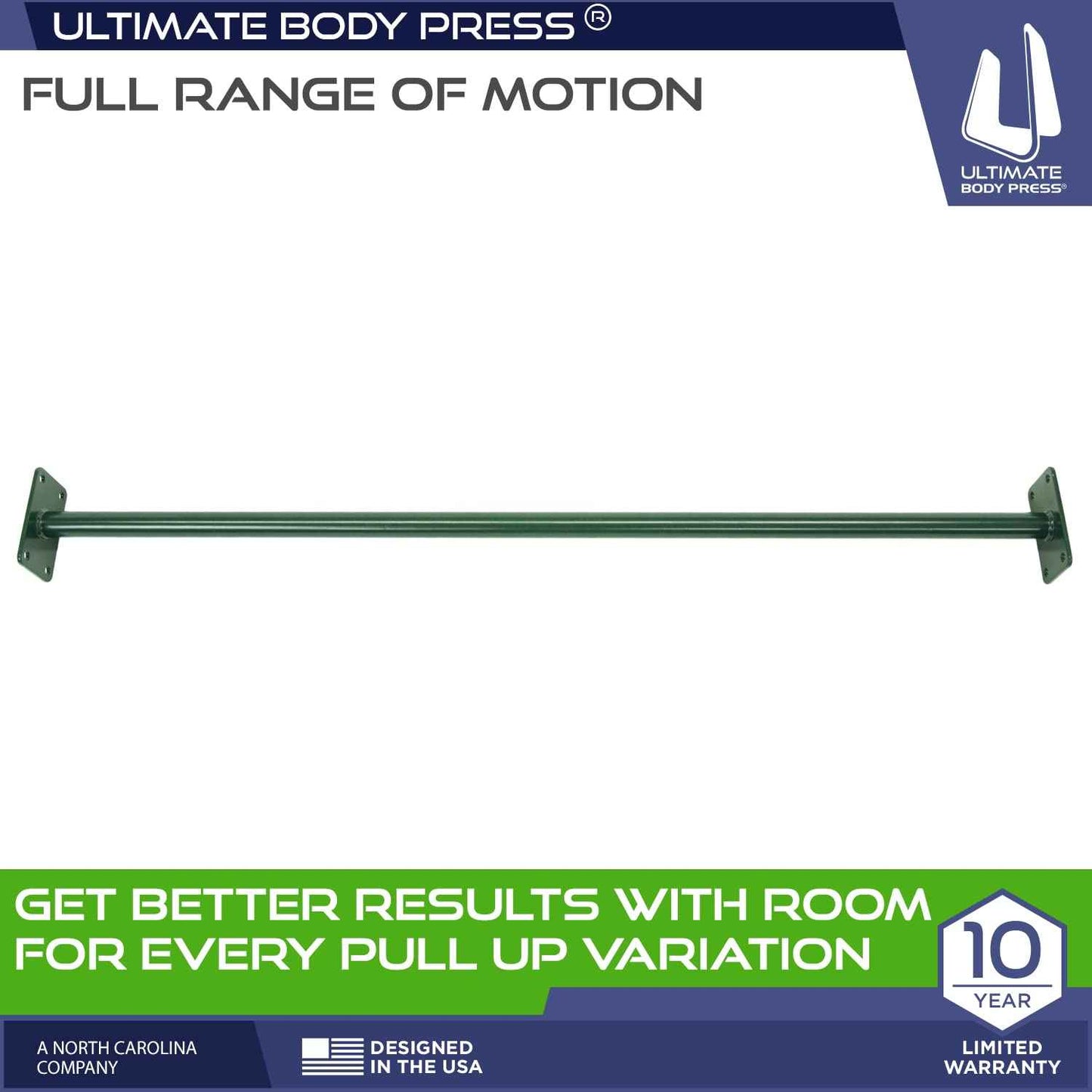 Ultimate Body Press Outdoor Pull Up Bar, Green