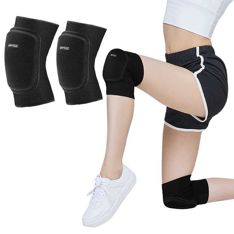 ONTYZZ Kids Knee Sleeve 1 Pair kids Knee Pads Stretchy Child Knee Bandage Support Children Knee Support for Sports Dance Black/S
