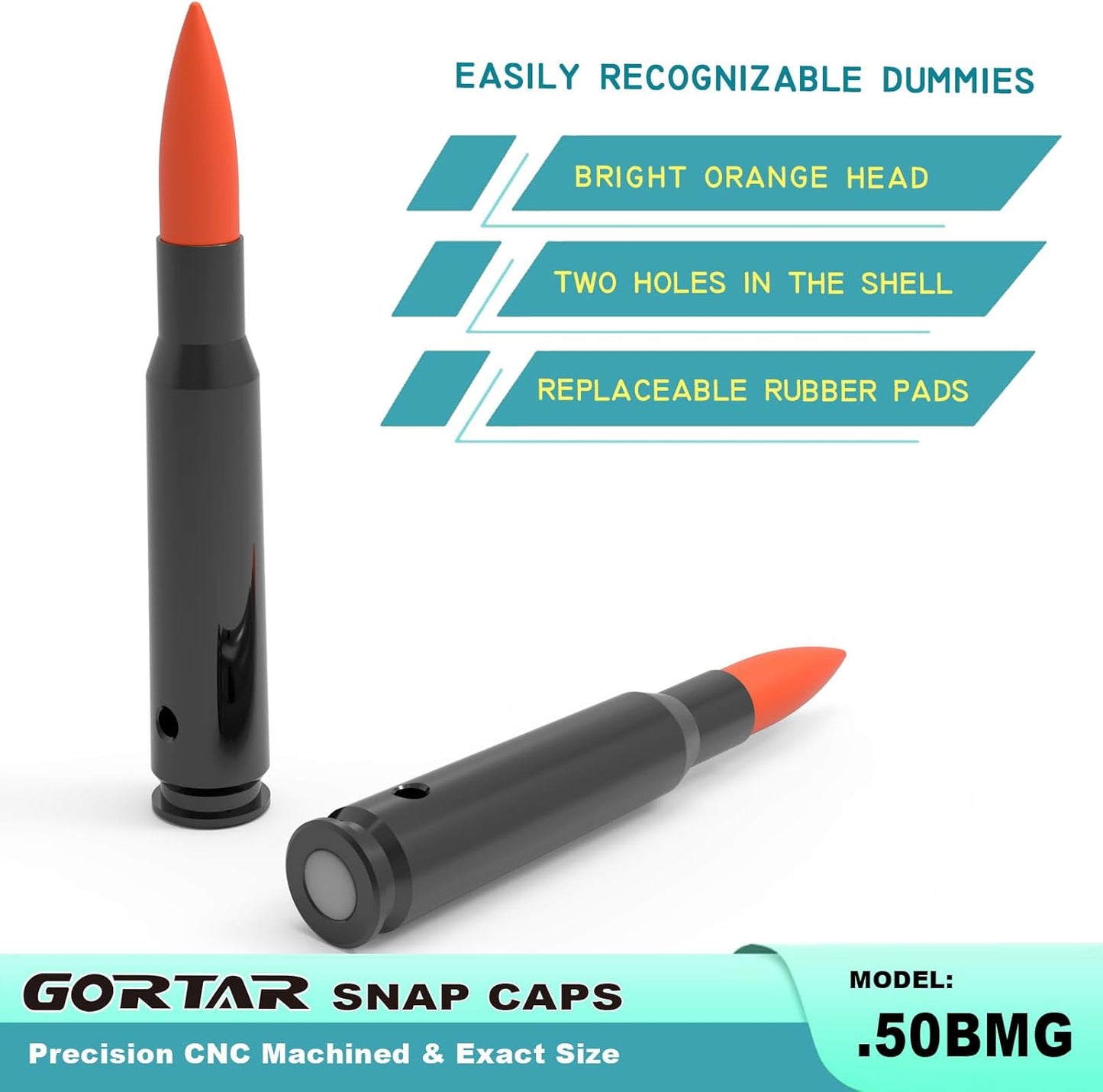 Snap Caps Training Dummy Rounds - Safe Loading Practice for Realistic Firing | Close to Real Weight