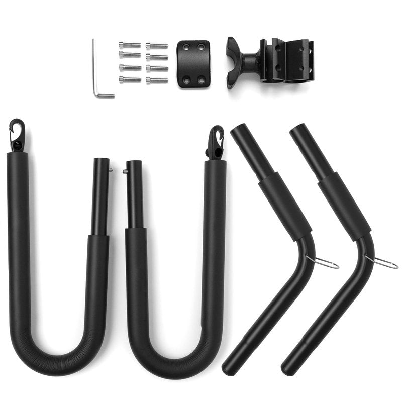 Surfboard Bike Rack, Adjustable Bike Surfboard Carrier Bracket, Compatible with Short Boards, Boogie Boards, Snowboards