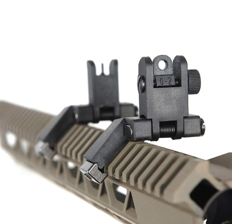 Flip Up Sight Offset 45 Degree Offset Sights Rapid Transition Front and Rear for Picatinny Rail Backup Gun Sight Accessories for Hunting Airsoft