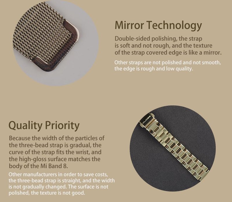 MIJOBS Strap for Xiaomi Mi Band 10/9/8 Breathable Replacement Strap for Mi Fit Band 9 SmartWatch Straps Wristband Bracelet for Women Men