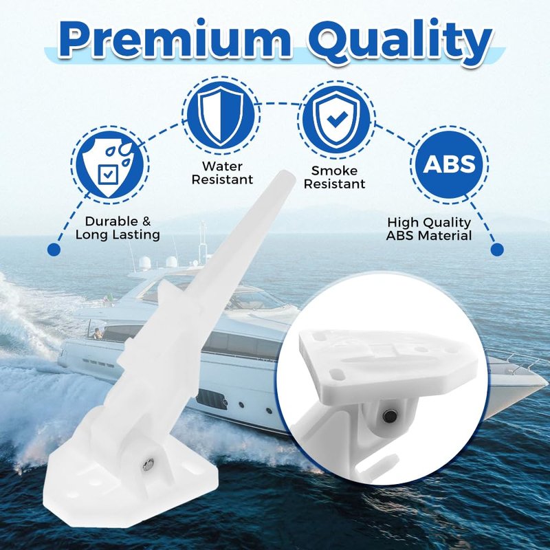 Yetaha Marine Boat Universal Speedometer Pitot Kit, Automatic Kick-up Pilot Tube Assembly Up to 80 MPH, Pitot Sea Portable Mini Tool Accessories, with 20 Ft Premium PVC Tubing