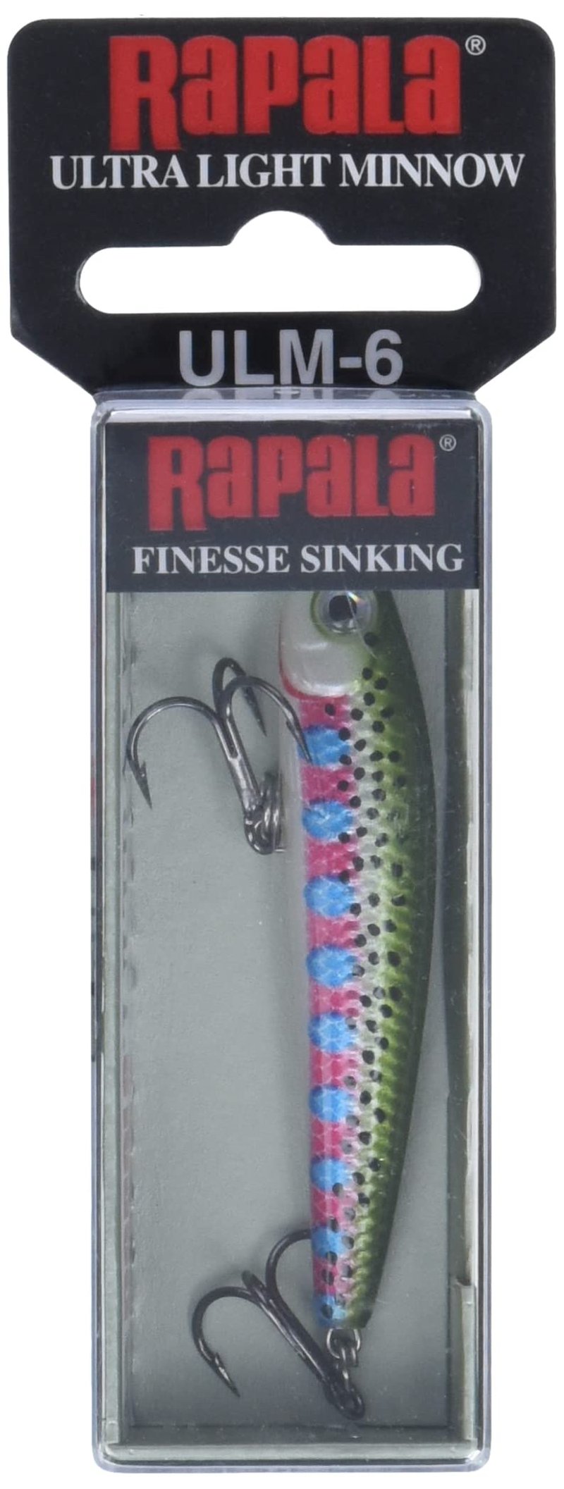 Rapala Ultra Light Minnow 06 Fishing lure, 2.5-Inch, Rainbow Trout