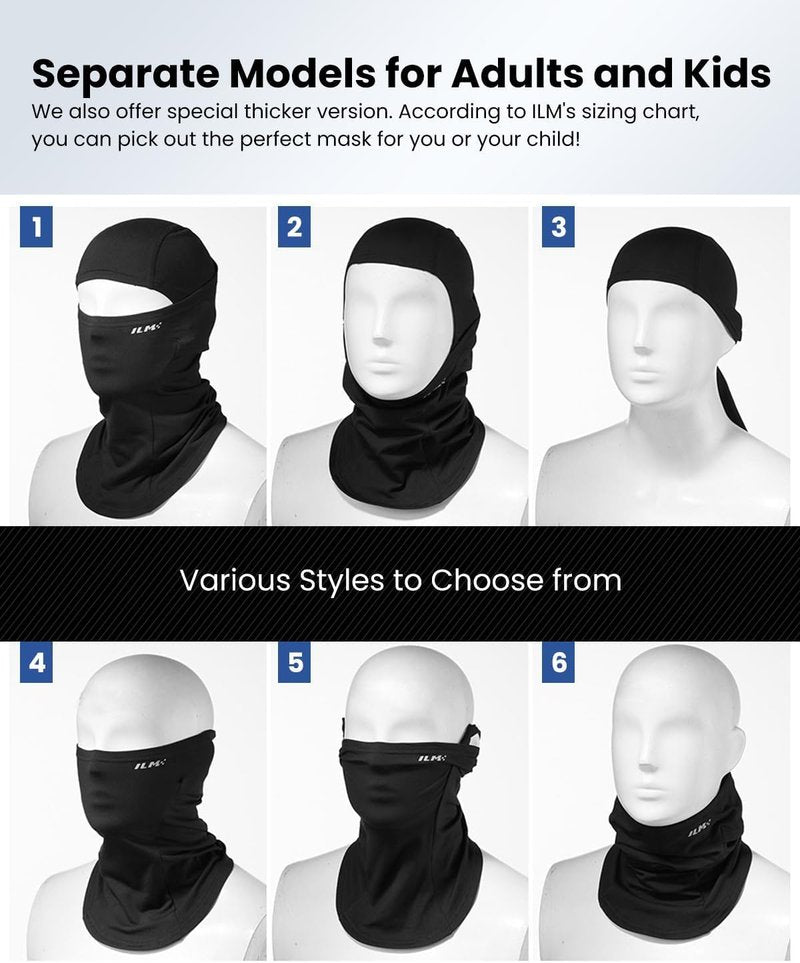 Motorcycle Balaclava Face Mask - Warm Winter Protection for Skiing | FM01 Model