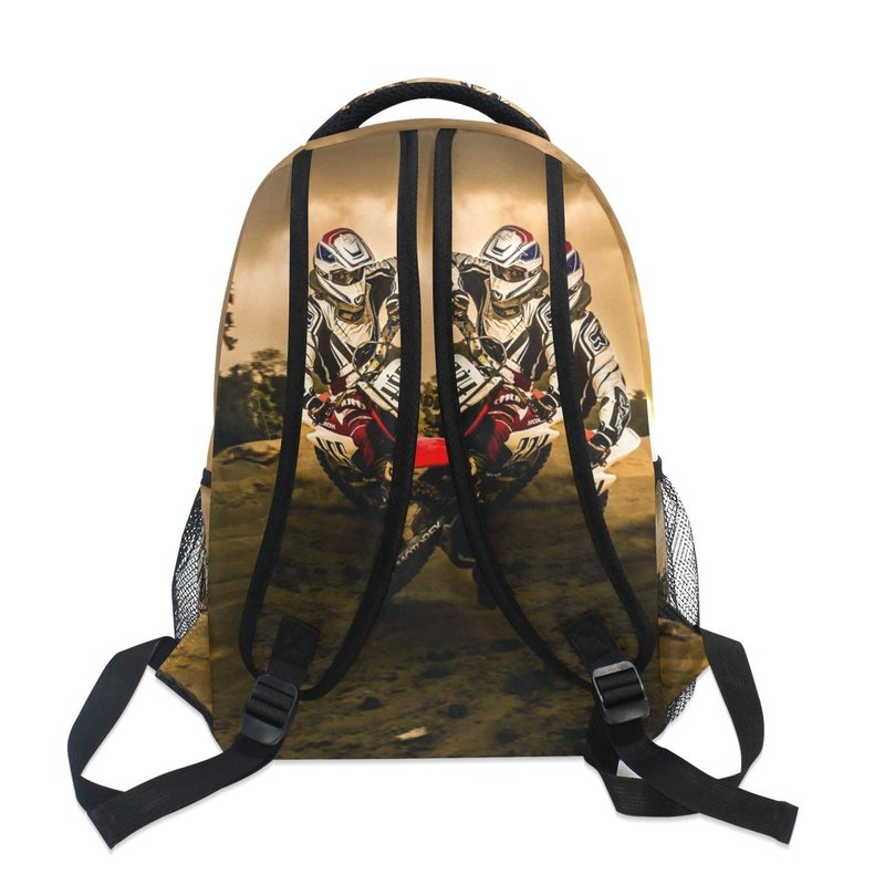 Nerxy Lightweight Dirt-Bike Motocross Motorcycle Vehicle Backpacks Women Bags Men Bookbag
