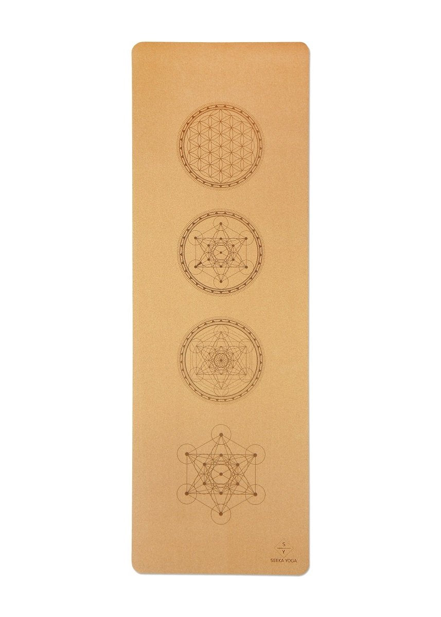 Vegan - Premium Cork Yoga Mat - Natural Rubber Bottom. Non Slip & Soft, Sweat Resistant. Extra Long and Wide for Comfort. Suitable Also for Hot Yoga. (72" x 24" x 4.5mm) 1 Tree is Planted per Mat Sold