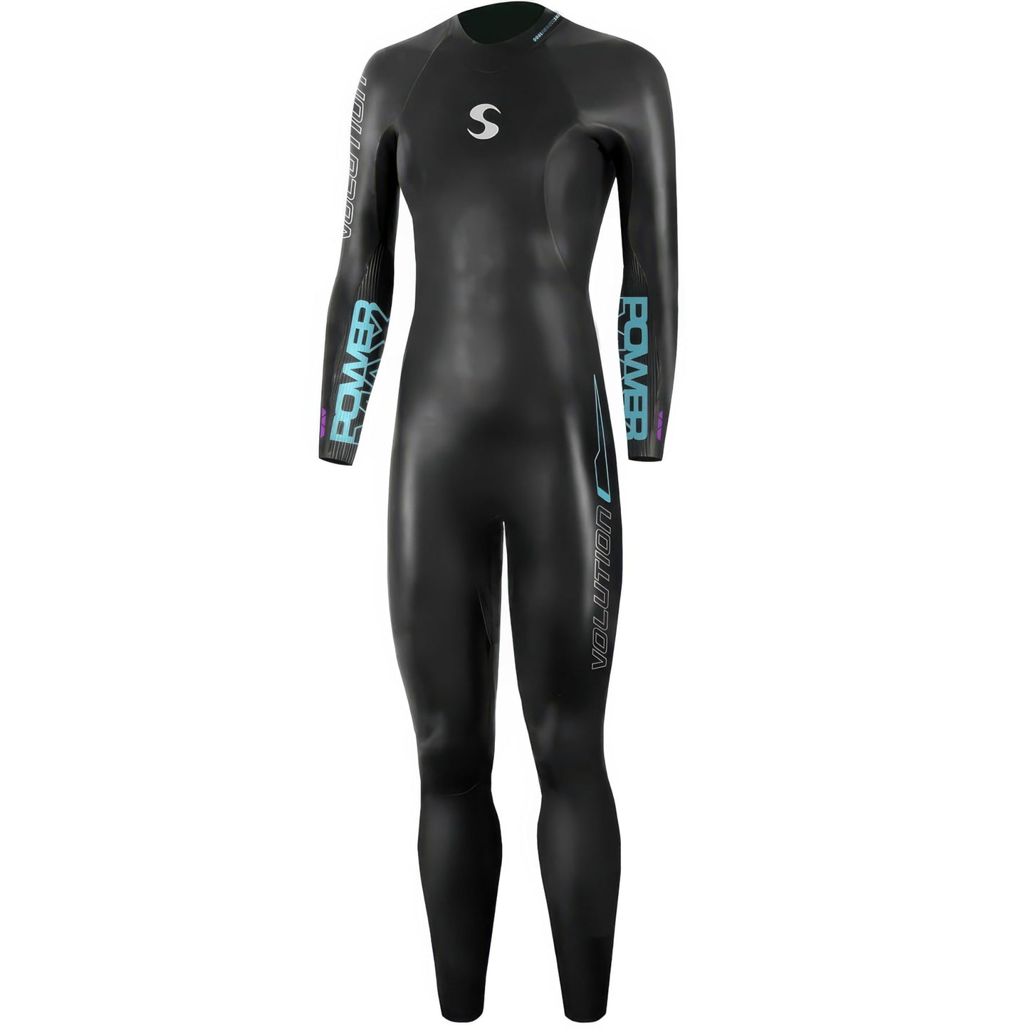 Synergy Women's Volution 3/2mm Triathlon Wetsuit - Full Sleeve Open Water (Black, Women's P2)