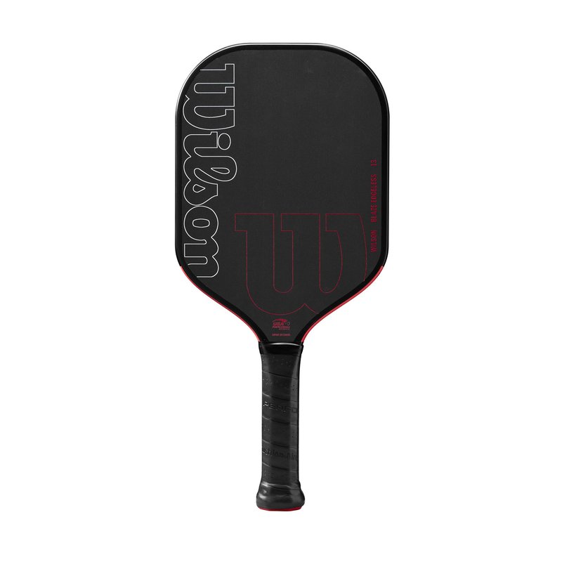 Wilson Blaze Edgeless 13 Pickleball Paddle - Black/Red, Grip Size 2-4 1/4"