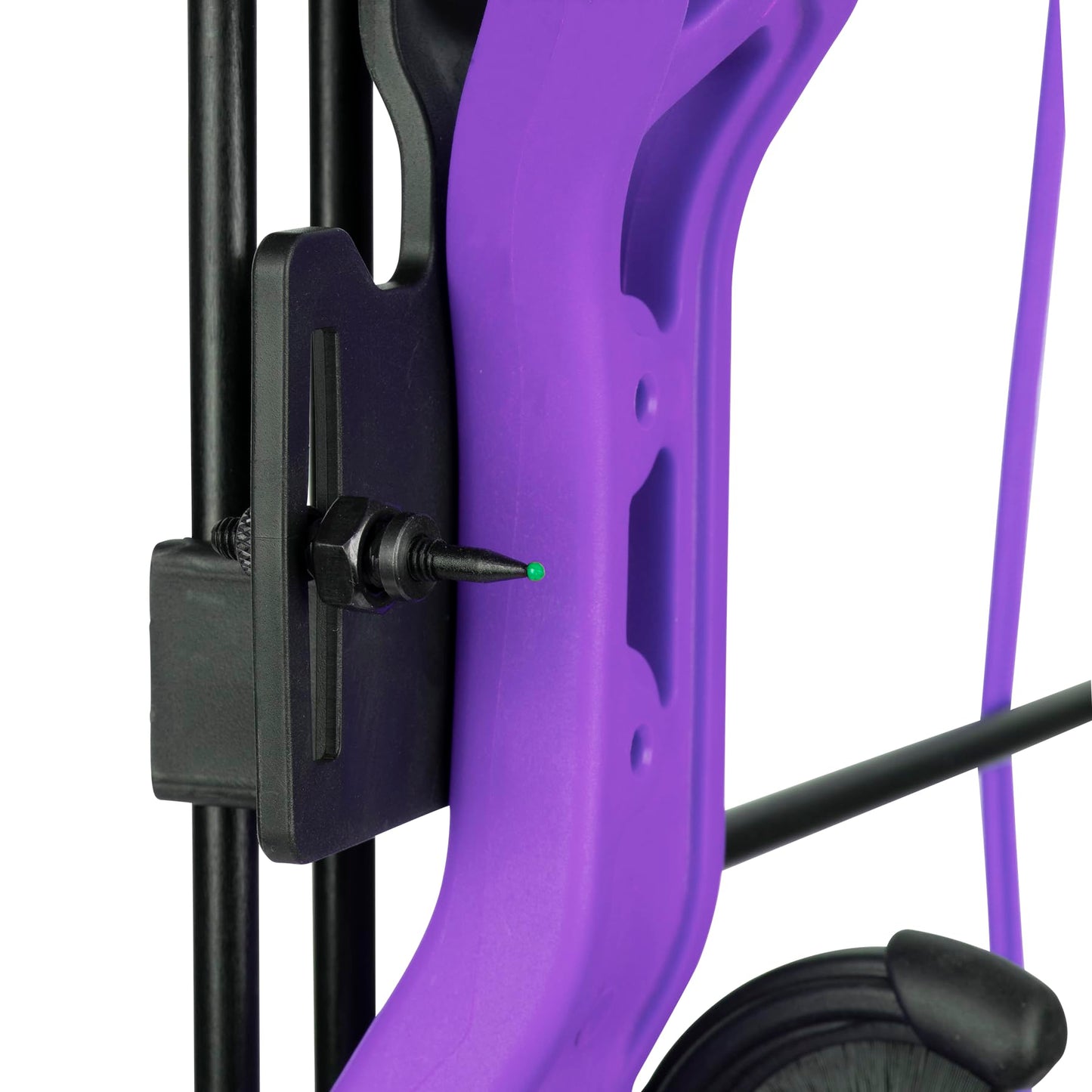 Bear Archery Brave Youth Bow Includes Whisker Biscuit, Arrows, and Arrow Quiver Recommended for Ages 8 and Up – Purple, Right Hand