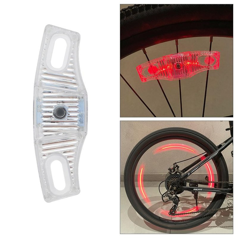 Vnicstick Rechargeable LED Bike Wheel Lights,2 Pack,Waterproof Easy Install,Bicycles Wheel Spoke LED Lights,Motion Sensor,Safety Spoke Lights for Adults Kids,with Battery