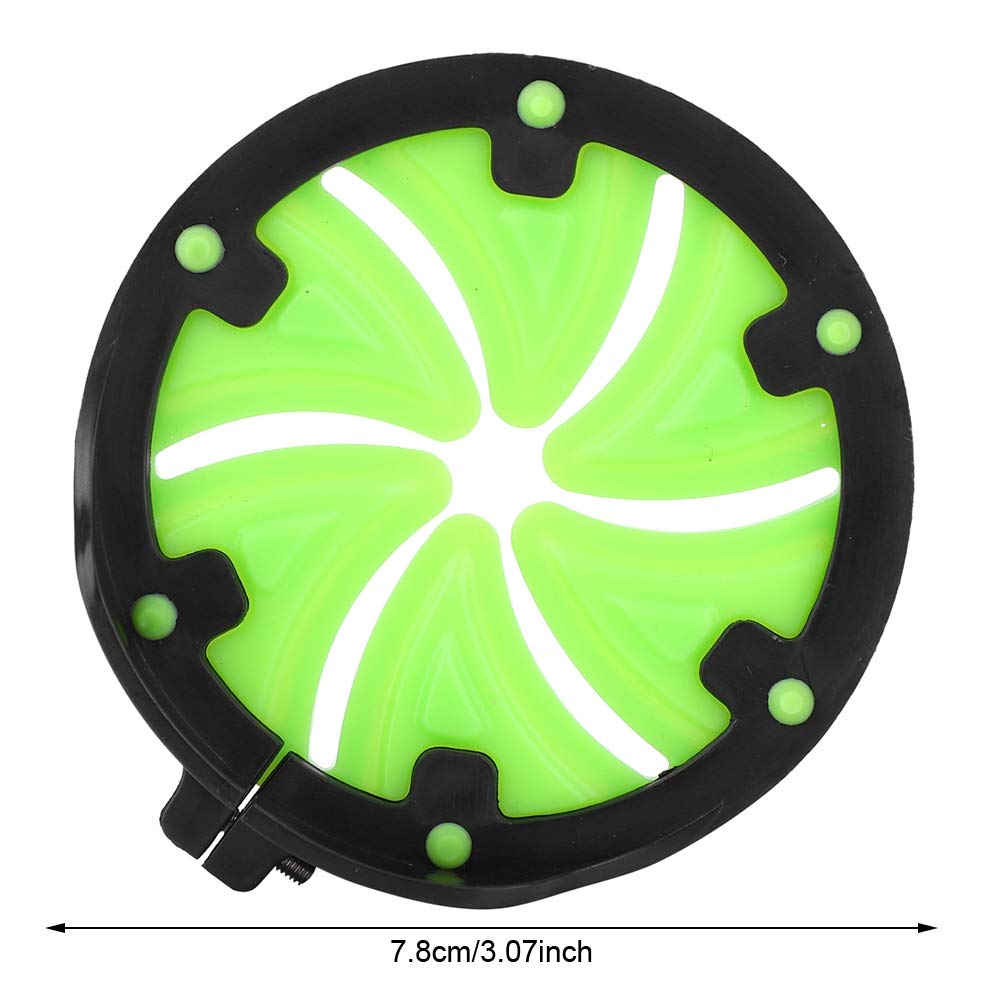 Locadence Paintball Loader Hopper, 7.8cm Diameter Green Black Petals Triangular Universal Paintball Rotor Feedgate, Paintball Speed Feed Gate Lid Hoppers Cover for Circular Lip Closure Hoppers