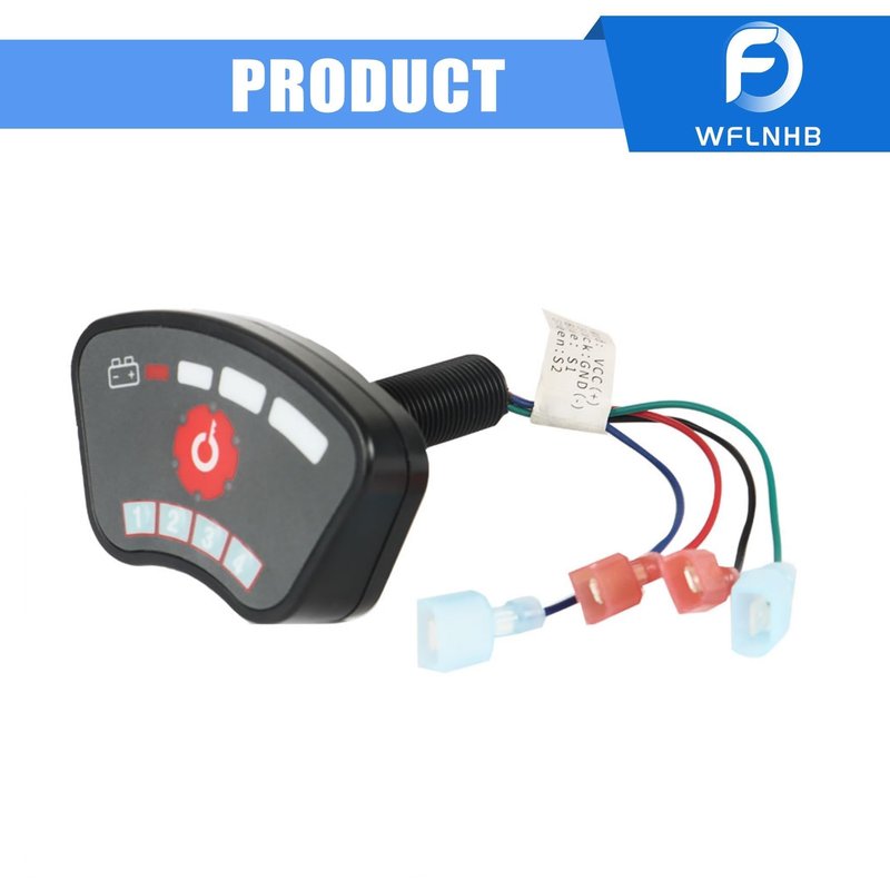 WFLNHB 36V-48V Golf Cart Keyless Ignition Switch PIN Code Key Replacement for EZGO Club Car Yamaha Starter Switch with Electric Meters Digital Battery
