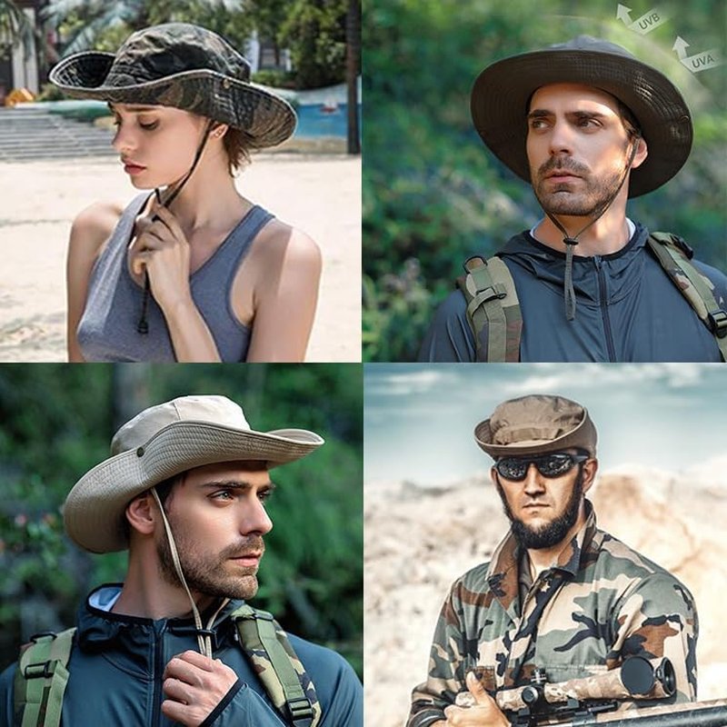 Sun Hats for Men & Women - UPF 50+ UV Protection Bucket Hat for Fishing, Hiking & Beach | Boonie Style
