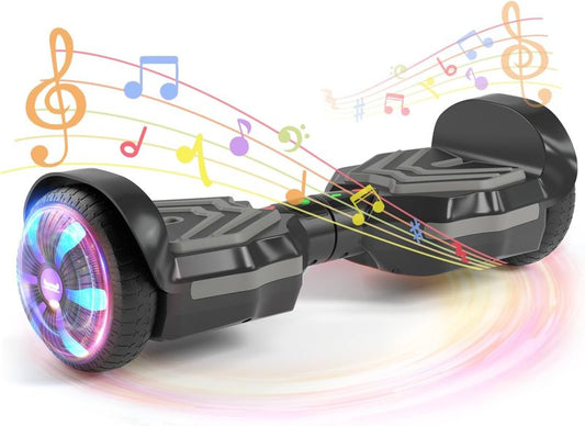 SIMATE Electric Scooter - Bluetooth Speakers, LED Light-Up Wheels & APP Control | Dual 250W Motors, 8.5 mph, 8.5 Miles Range