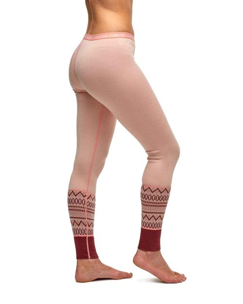 Kari Traa Women's Lokke Base Layer Bottoms - Wool Thermal Pants, Pale, X-Large