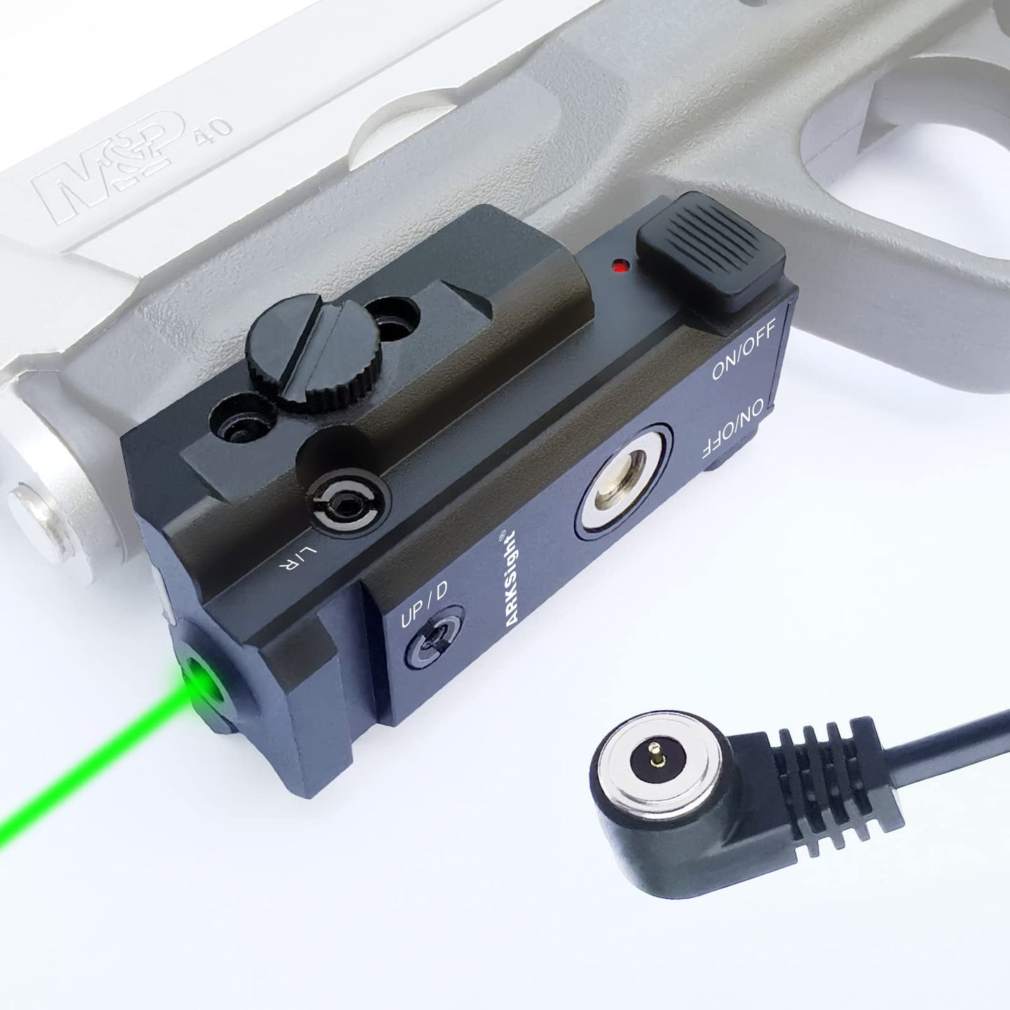 ARKSight Pistol Laser Sight Handgun Tactical Sight with Magnetic Touch Charging Socket, Rechargeable Build-in Battery