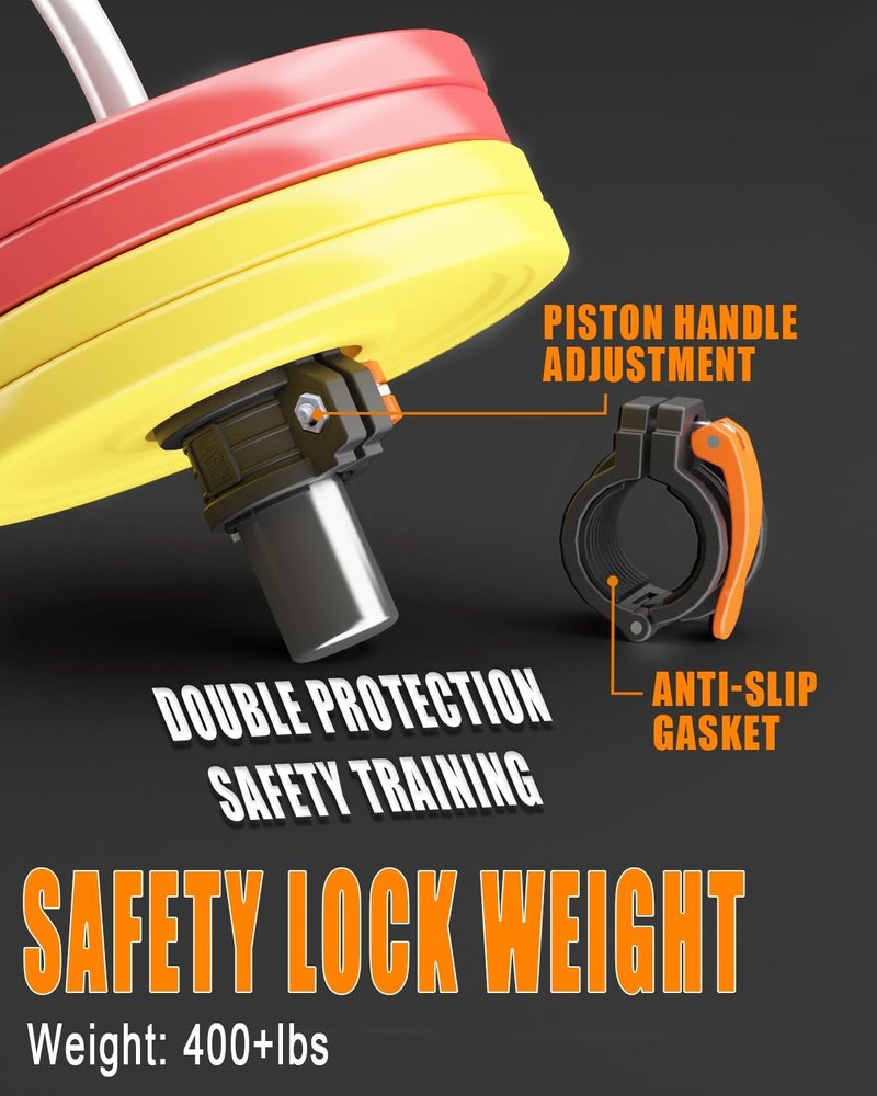 Barbell Clamps 1 Inch or 2inch - 2 PCS Adjustable Barbell Clips Quick Release Locking Weight Clips Olympic Barbell Collars (Black+orange 1.8-2inch)