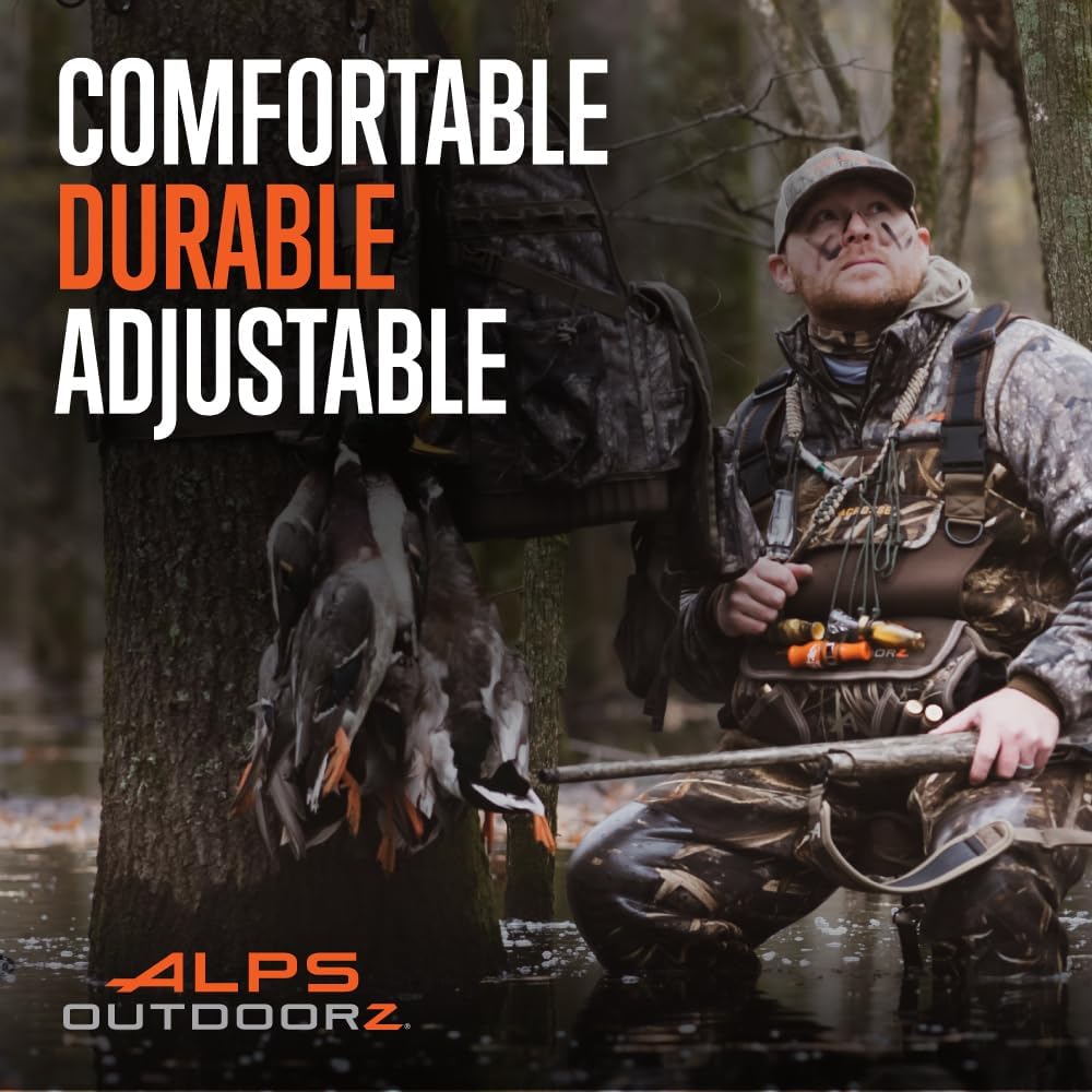 ALPS OutdoorZ Hunting Seat - Lightweight Adjustable Height Chair with Sink-Resistant Legs | All-Weather Comfort