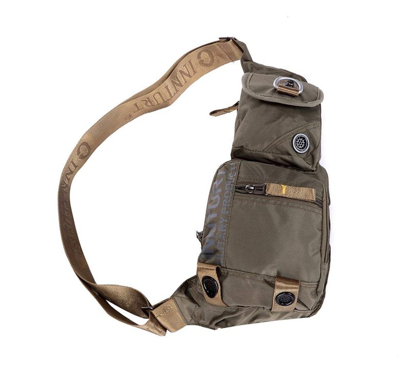 Kawei Knight Nylon Sling Chest Bag Multi-pocket - Army Green