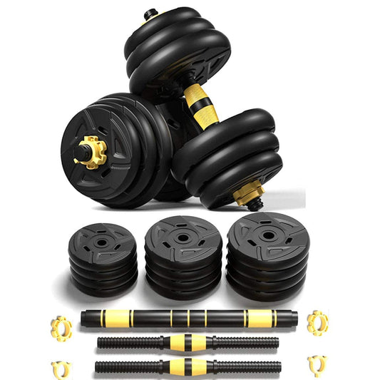 Adjustable Dumbbells Set, Barbell Weight Set Pair 2 in 1 with Connector, Adjustable Dumbbell Weights Set 44LBS/66LBS/88LBS,Non-Slip Neoprene Dumbells，Exercise & Fitness dumbbells