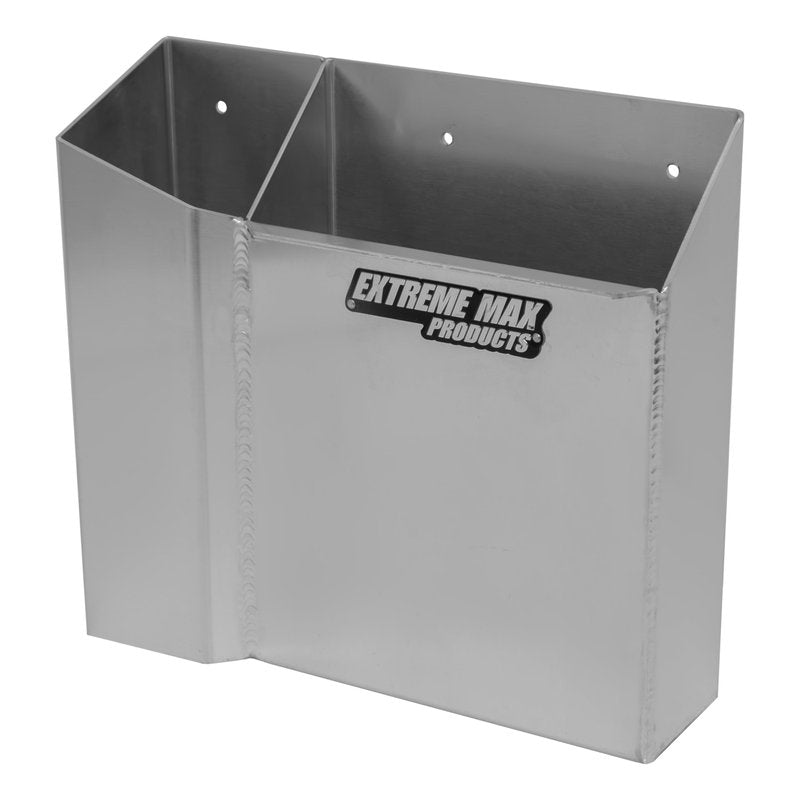 Extreme Max 5001.6368 Grease Gun Holder with Spare Cartridge Slot – Wall-Mount Aluminum Rack for Garage, Shop, Race & Enclosed Trailers, Toy Haulers – Silver