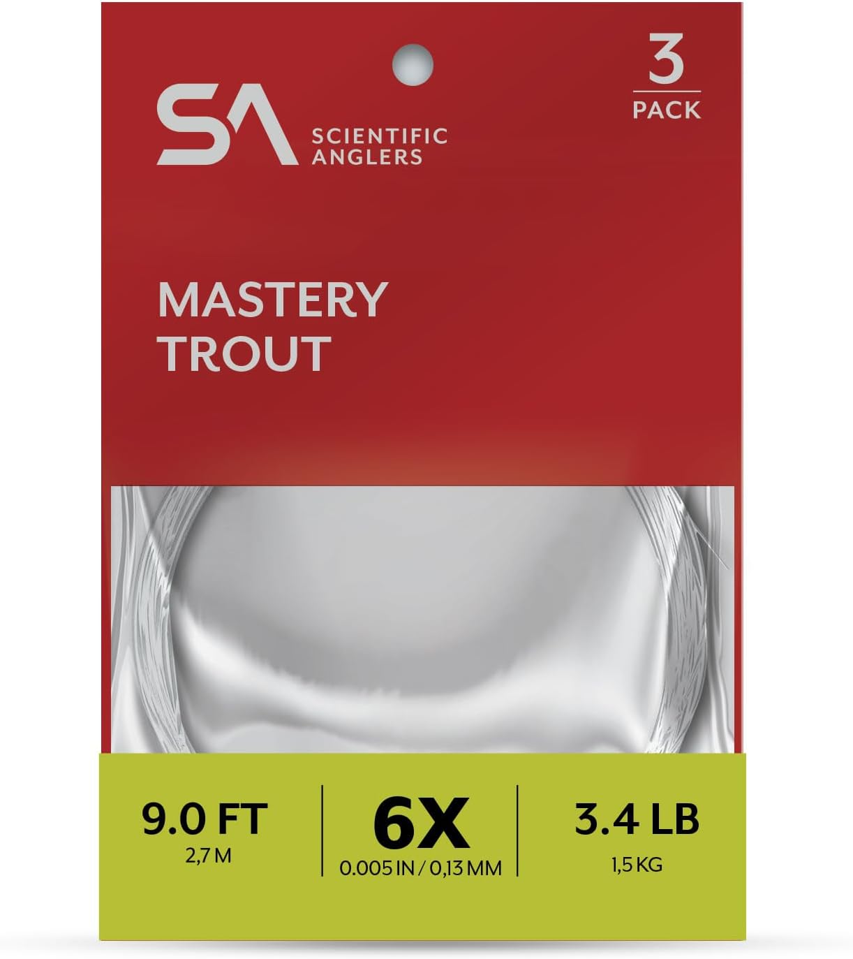 Trout Fly Fishing Tapered Leader 9ft - Freshwater Fishing Gear for Optimal Casting