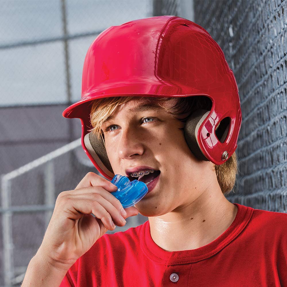Under Armour Mouth Guard for Braces, Sports Mouthguard for Football, Lacrosse, Hockey, Basketball, Strapless, Youth & Adult, Adult,