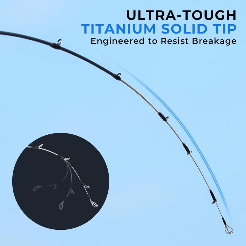 KastKing Megatron Titanium Fishing Rod - IM7 Graphite Telescopic Design | Travel-Friendly for Freshwater & Inshore Fishing