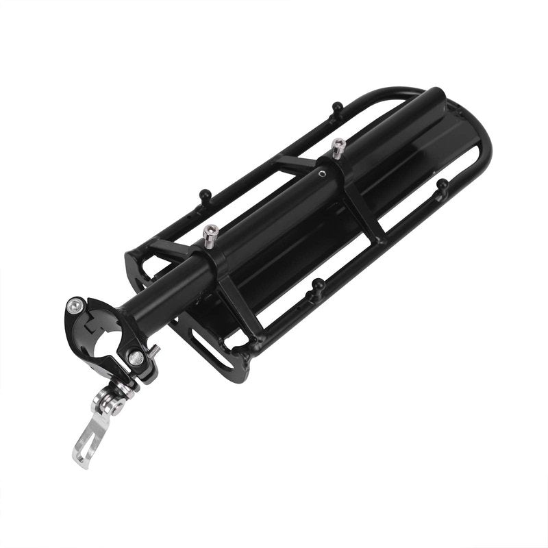 Adjustable Aluminum Alloy Retractable Bike Cargo Pannier Rack - Quick Release Mountain & Road Bike Carrier - 22 lbs Universal Rear Seat Post Rack