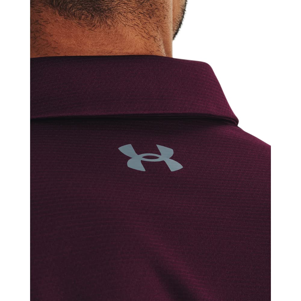 Under Armour Men's Tech Golf PoloDISC, (572) Purple Stone / / Pitch Gray, 4X-Large