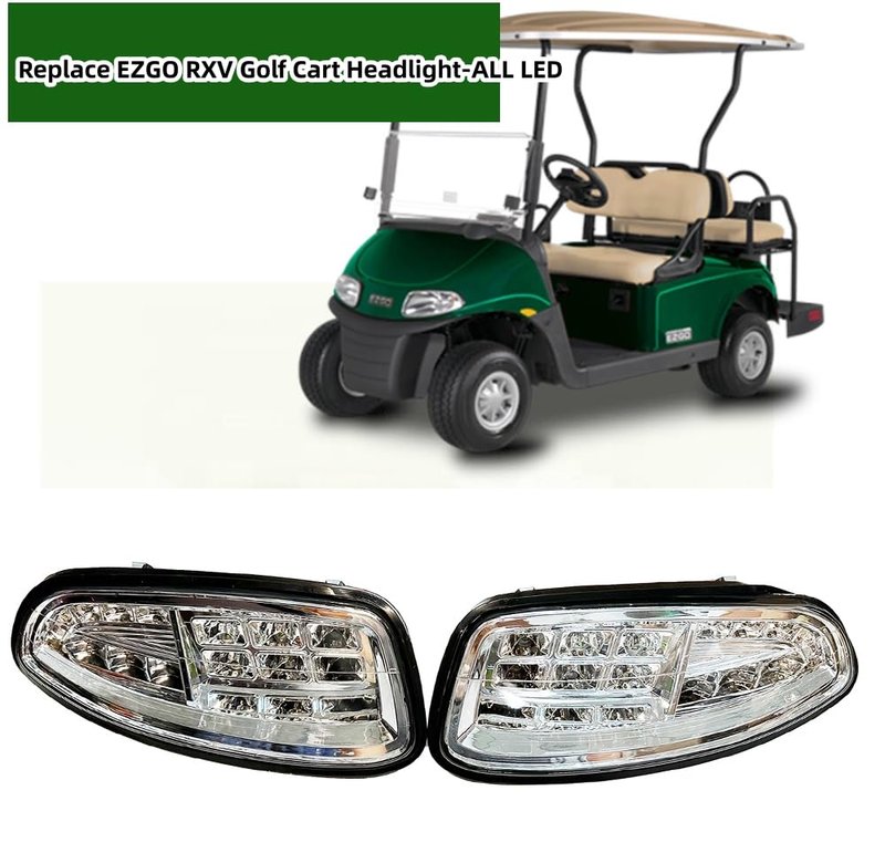 Dr.Acces Golf Cart LED Headlight | RXV LED Headlight for EZGO RXV Gas & Electric 2008-2015