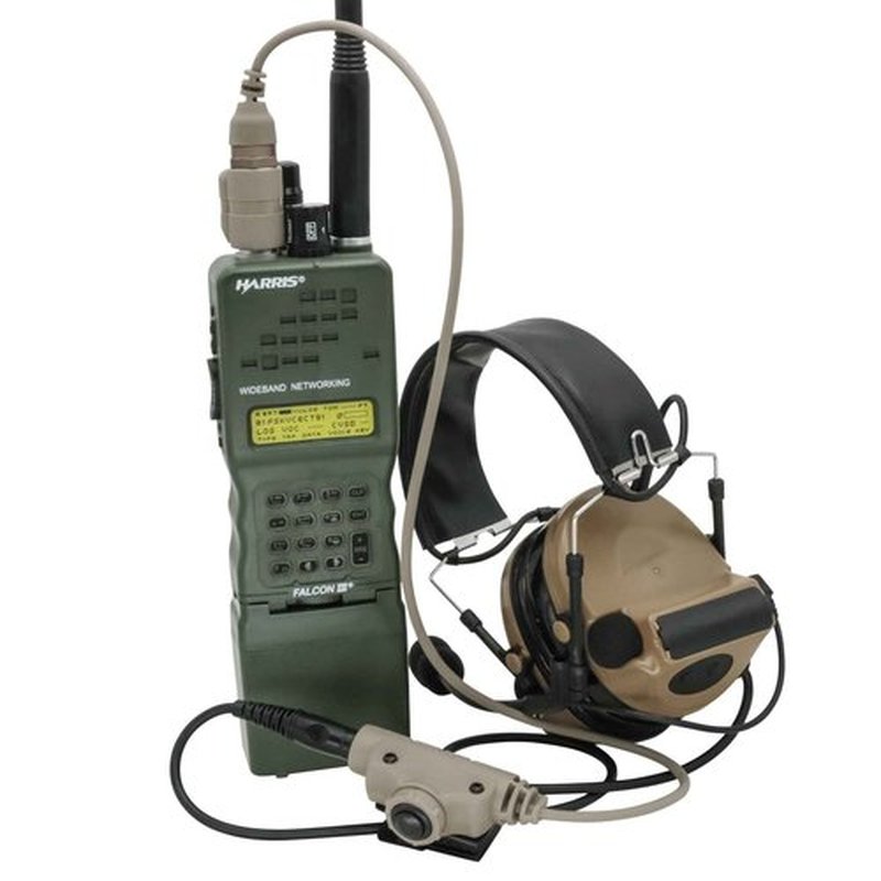 HEARFALCOM Tactical Military Accessories 6-Pin V2 U94 PTT Adapter for an/PRC 148 152 Walkie Talkie Compatible COMTAC SORDIN Tactical Headset (DE)