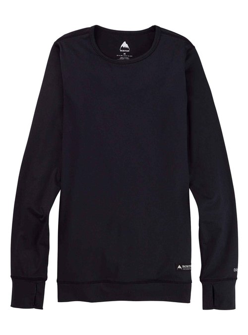 Burton Womens Midweight Crew, True Black New, X-Large