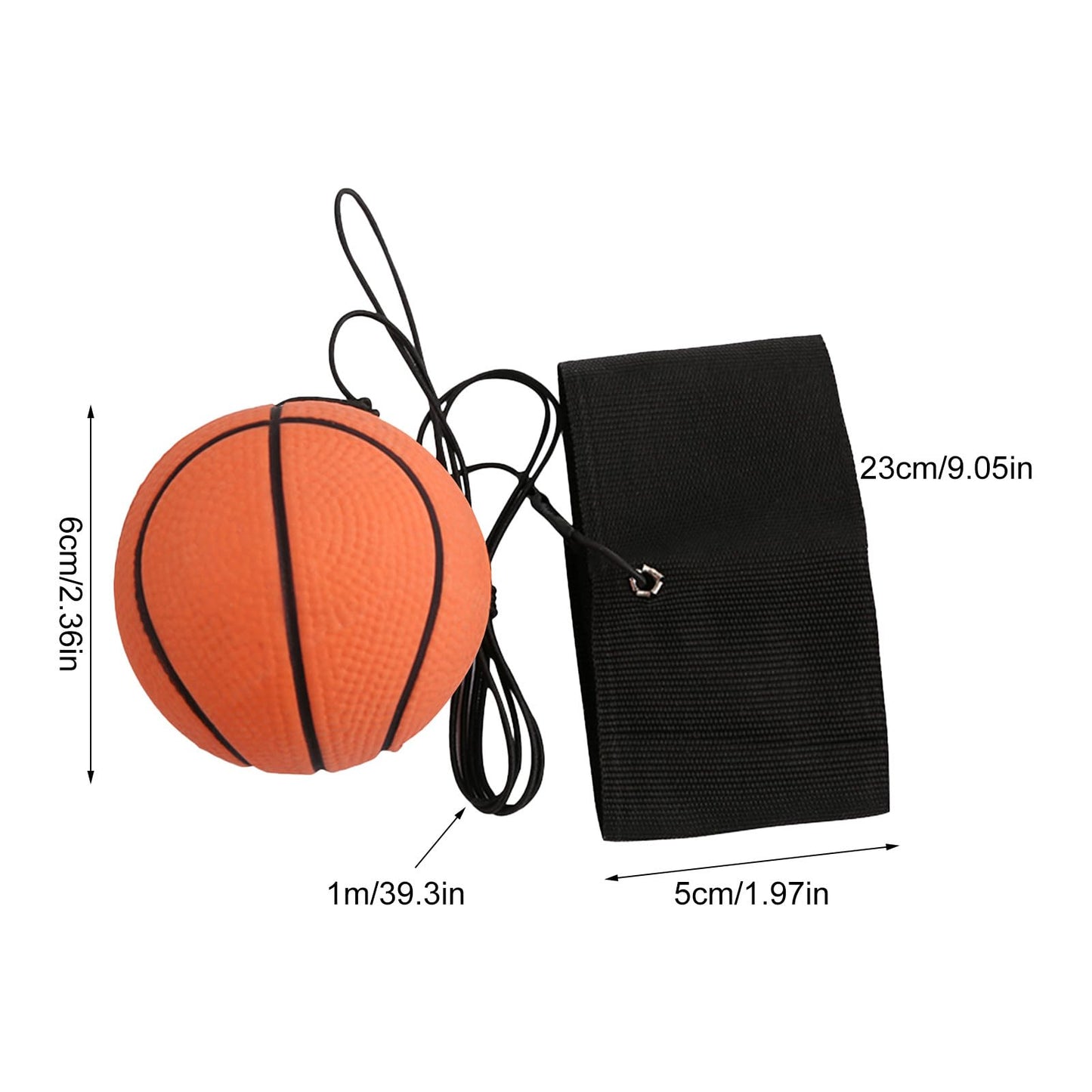 Wrist Return Ball Rubber Sport Ball with Wrist Strap and String | Rebound Ball Sports Bouncy Ball,Wrist Rebound Toy on Elastic String Ball Wrist Toy for Teens Adults Wrist Exercise