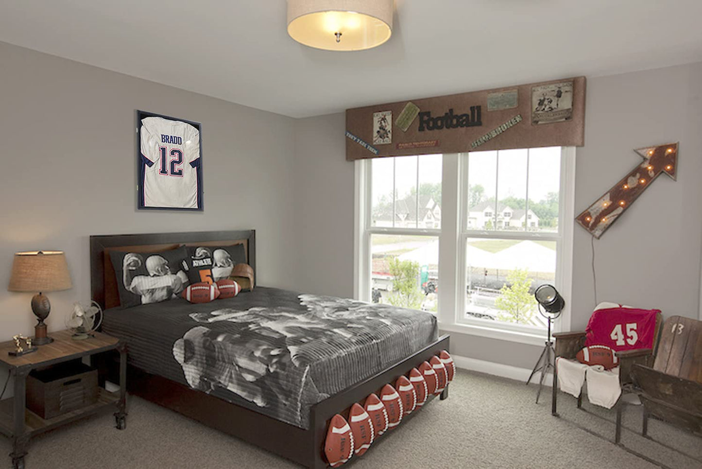 KCRasan Jersey Display Frame Case - Large Lockable Frames Shadow Box