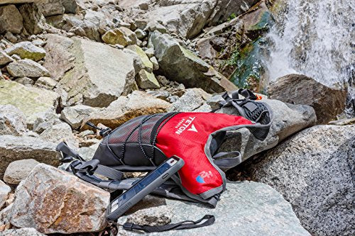 TETON Sports TrailRunner 2 Hydration Pack; 2-Liter Hydration Backpack with Water Bladder; for Backpacking, Hiking, Running, Cycling, and Climbing (Red)