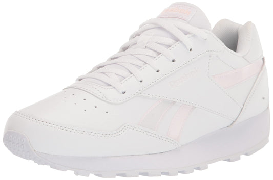 Reebok Women's Rewind Run Sneaker, White/Porcelain Pink, 7.5