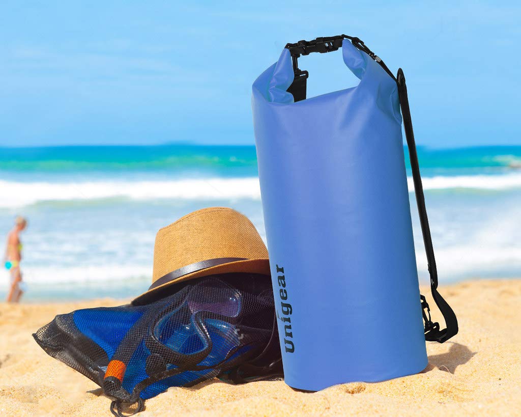 Unigear Dry Bag Waterproof, Floating and Lightweight Bags for Kayaking, Boating, Fishing, Swimming and Camping with Waterproof Phone Case (Sky Blue, 2L)